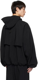 Y's Black Hooded Jacket