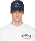 AMIRI Navy Crystal MA Outline Canvas Hat