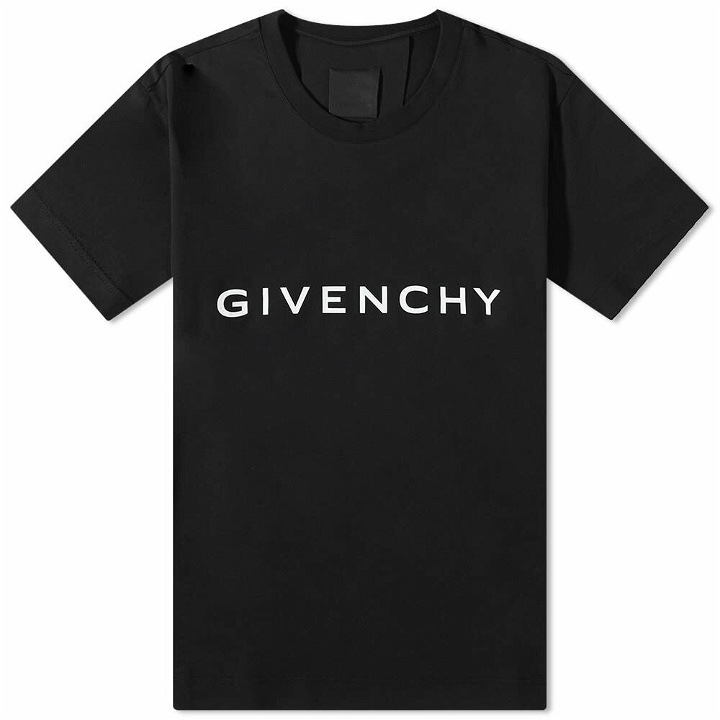 Photo: Givenchy Men's Logo T-Shirt in Black
