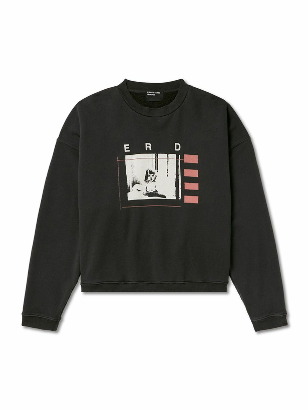 Photo: Enfants Riches Déprimés - Logo-Print Cotton-Jersey Sweatshirt - Black