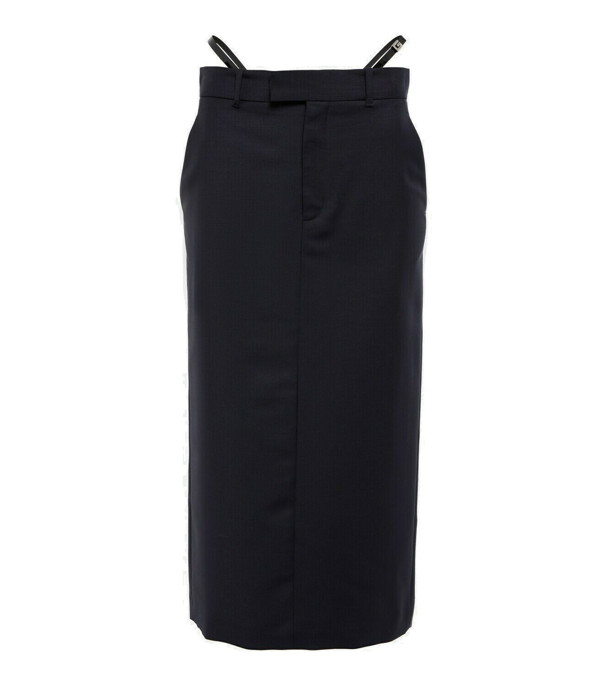 スカート Gucci Wool Twill A-Line Midi Skirt Wool midi skirt in grey - Gucci | Mytheresa