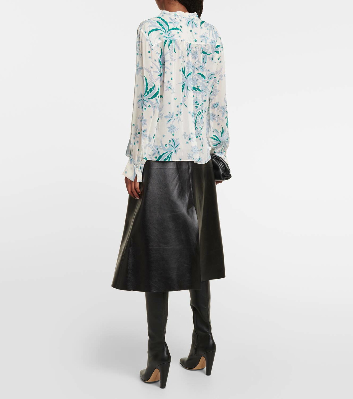 Dorothee Schumacher Blooming Blend floral ruffled blouse