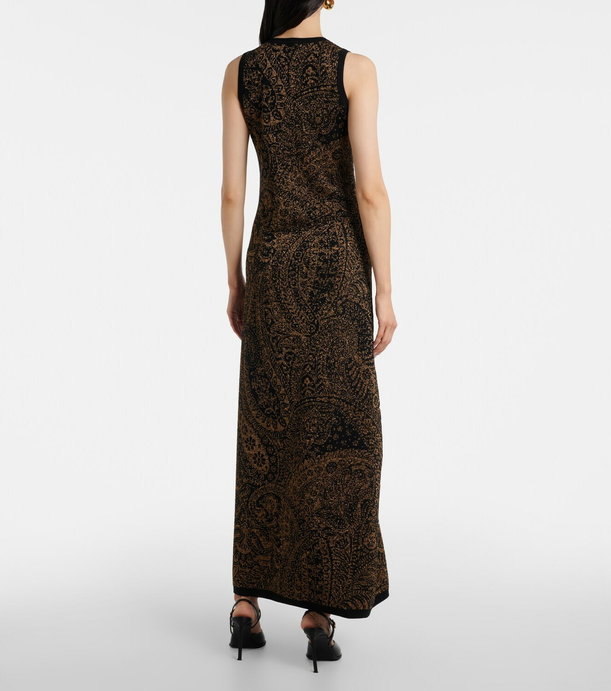 Etro Wool-blend jacquard midi dress