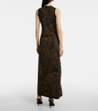 Etro Wool-blend jacquard midi dress