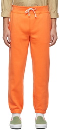 Polo Ralph Lauren Orange Fleece Sweatpants