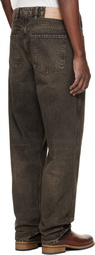 Represent Brown R2 Straight Leg Jeans