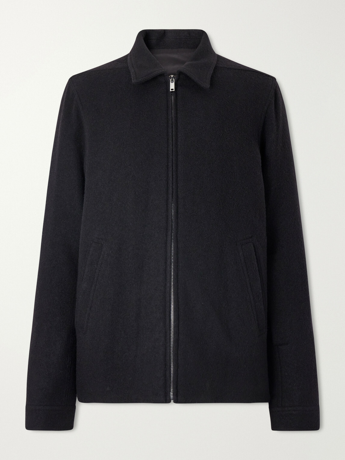 Rick Owens - Brad Virgin Wool Zip-up Jacket - Black