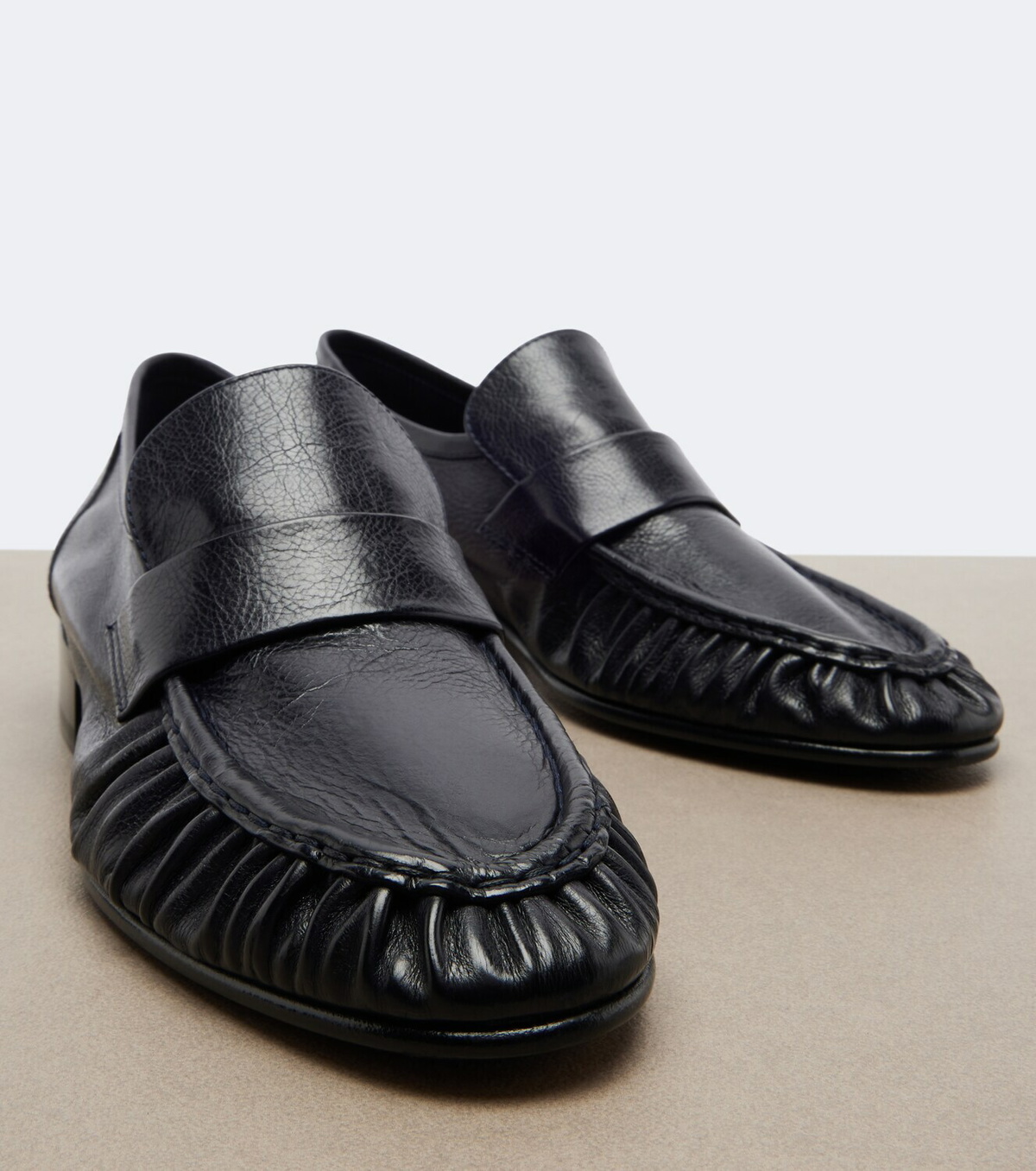 The Row Soft eel leather loafers