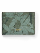 TOM FORD - Logo-Print Flower-Print Full-Grain Cardholder