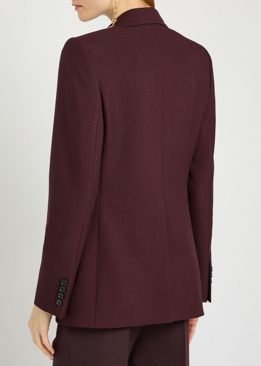 Chloe Single Breased Wool Blazer Purple