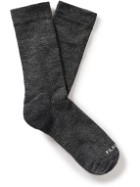 Filson - Logo-Intarsia Merino Wool-Blend Socks - Gray