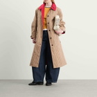 Damson Madder Women's Anja Reversible Honey Trench Coat in Tan
