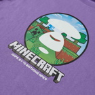 Men's AAPE x Minecraft Ape Head T-Shirt in Purple