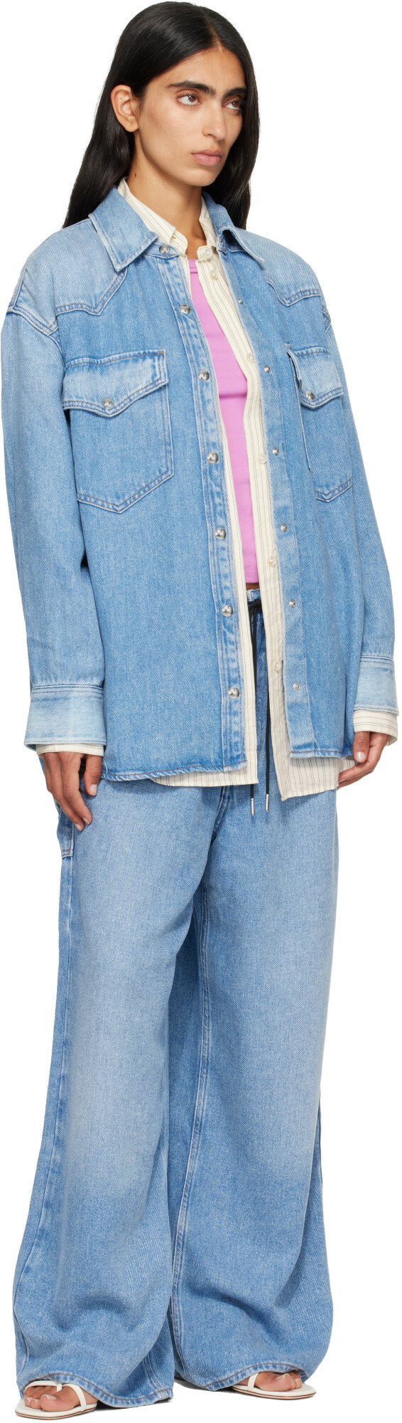 AGOLDE Blue Lotta Denim Shirt