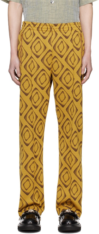 Photo: NEEDLES Yellow Drawstring Track Pants