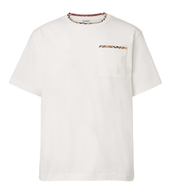 Photo: Burberry Burberry Check cotton jersey T-shirt