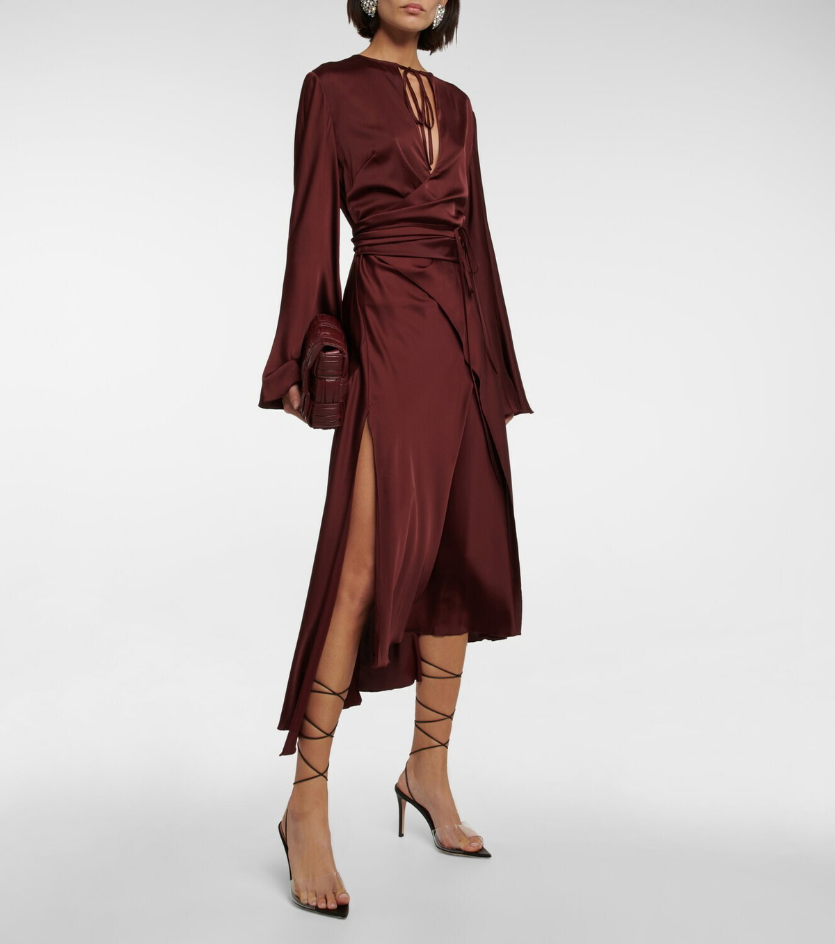 Gianvito Rossi - Skye 85 PVC and leather sandals