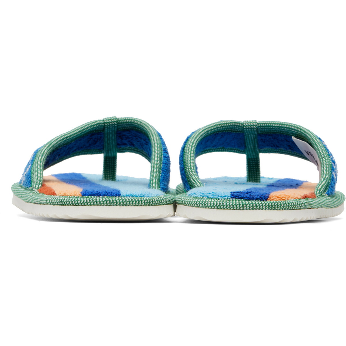 Versace Blue Medusa Jacquard Flip-Flops