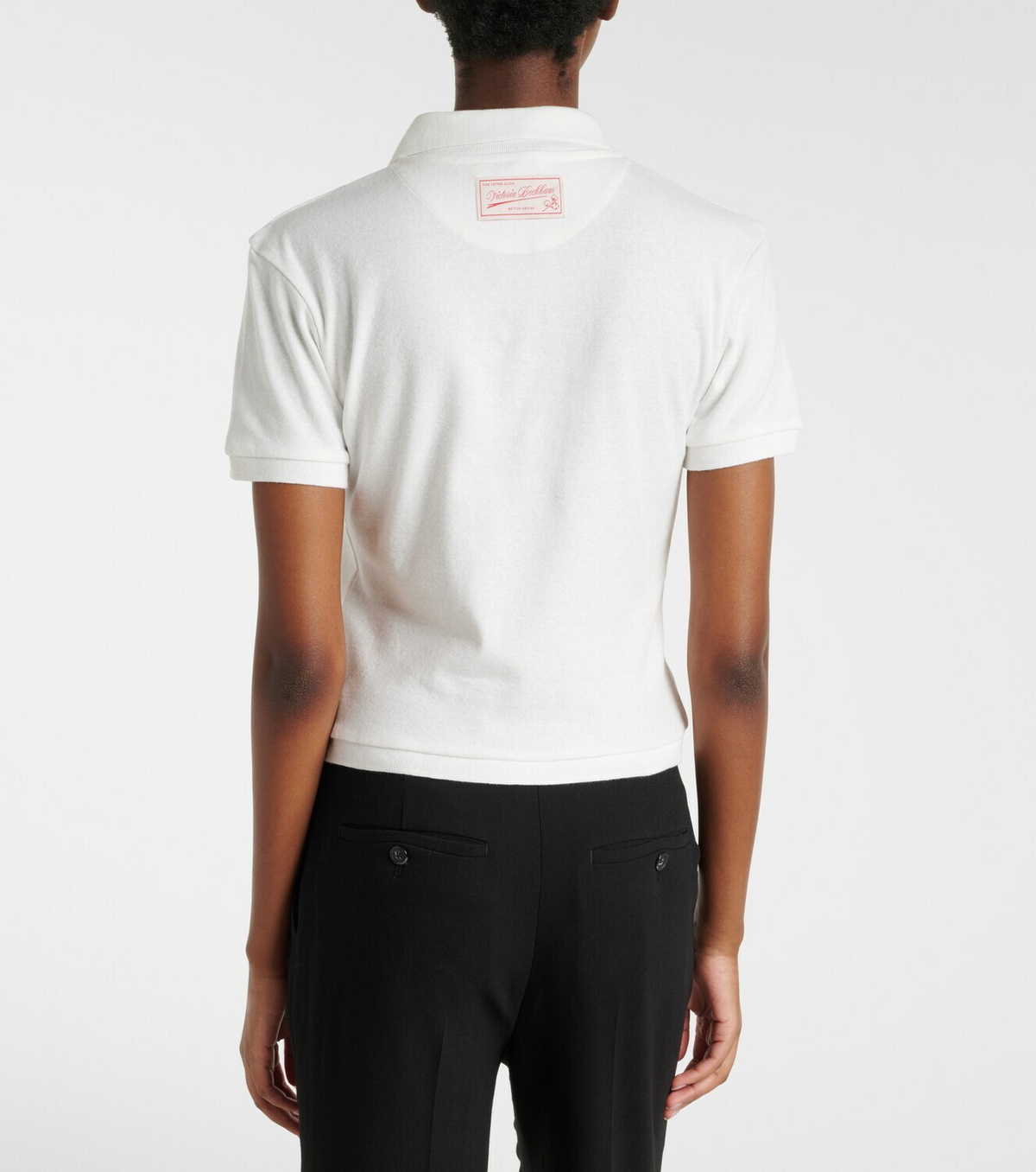 Victoria Beckham Cotton and linen polo shirt
