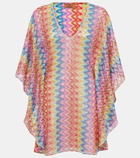 Missoni Zigzag lamé beach dress