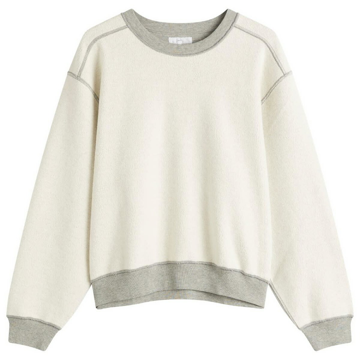 Photo: Lady White Co. Men's Mini Crewneck Sweatshirt in Reverse Heather Grey