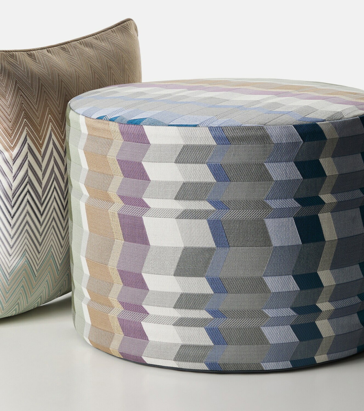 Missoni Positano cotton-blend pouf