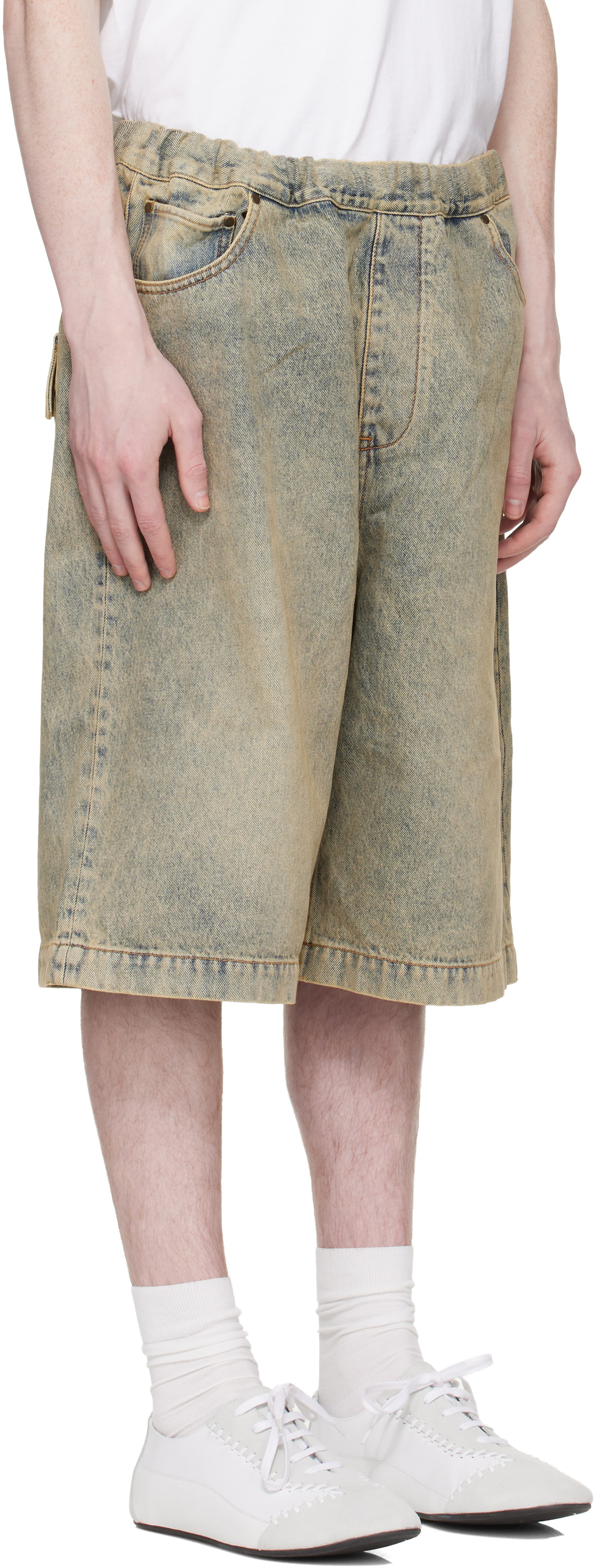 Entire Studios Blue Spar Denim Shorts