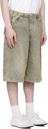 Entire Studios Blue Spar Denim Shorts