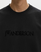JW Anderson LOGO EMBROIDERY SWEATSHIRT Black Men