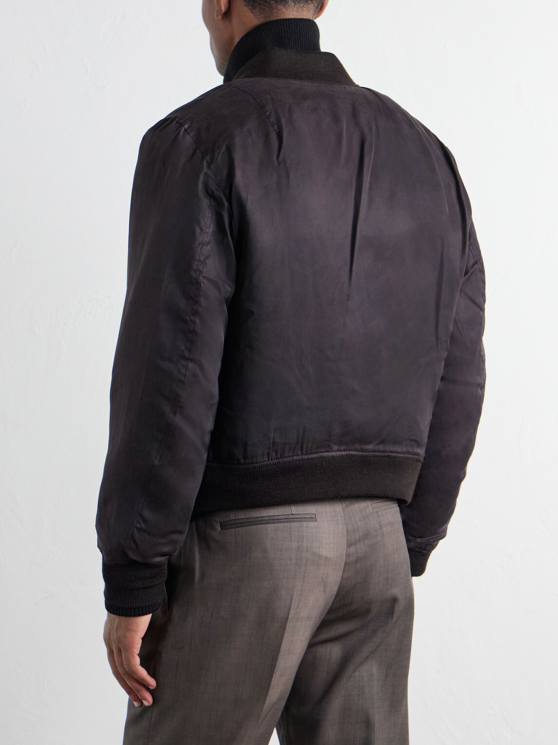 Our Legacy - Reversible Padded Coated-Twill Bomber Jacket - Brown