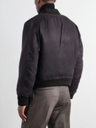 Our Legacy - Reversible Padded Coated-Twill Bomber Jacket - Brown