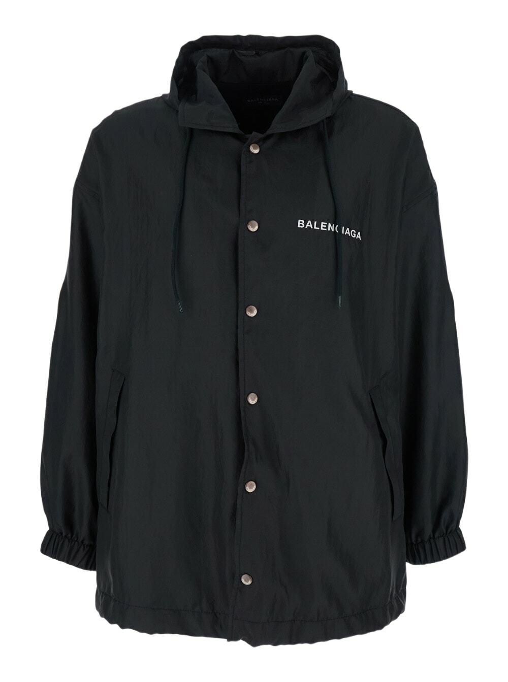 BALENCIAGA Off-shoulder Cotton Denim Jacket Balenciaga