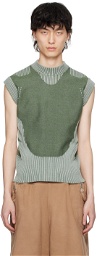 Charlie Constantinou Green Plated Sweater