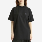 Needles Women's Mock Neck T-Shirt in Black