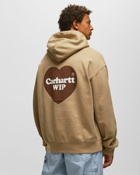 Carhartt Wip Hooded Heart Sweat Brown - Mens - Hoodies