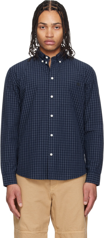 Photo: Burberry Navy Roland Check Shirt