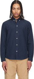 Burberry Navy Roland Check Shirt