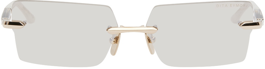 メガネ DITA DITA Eyewear - EYMORI - white gold golden timbe Dita - Eymori (White Gold/Golden Timber) – Good See Co.