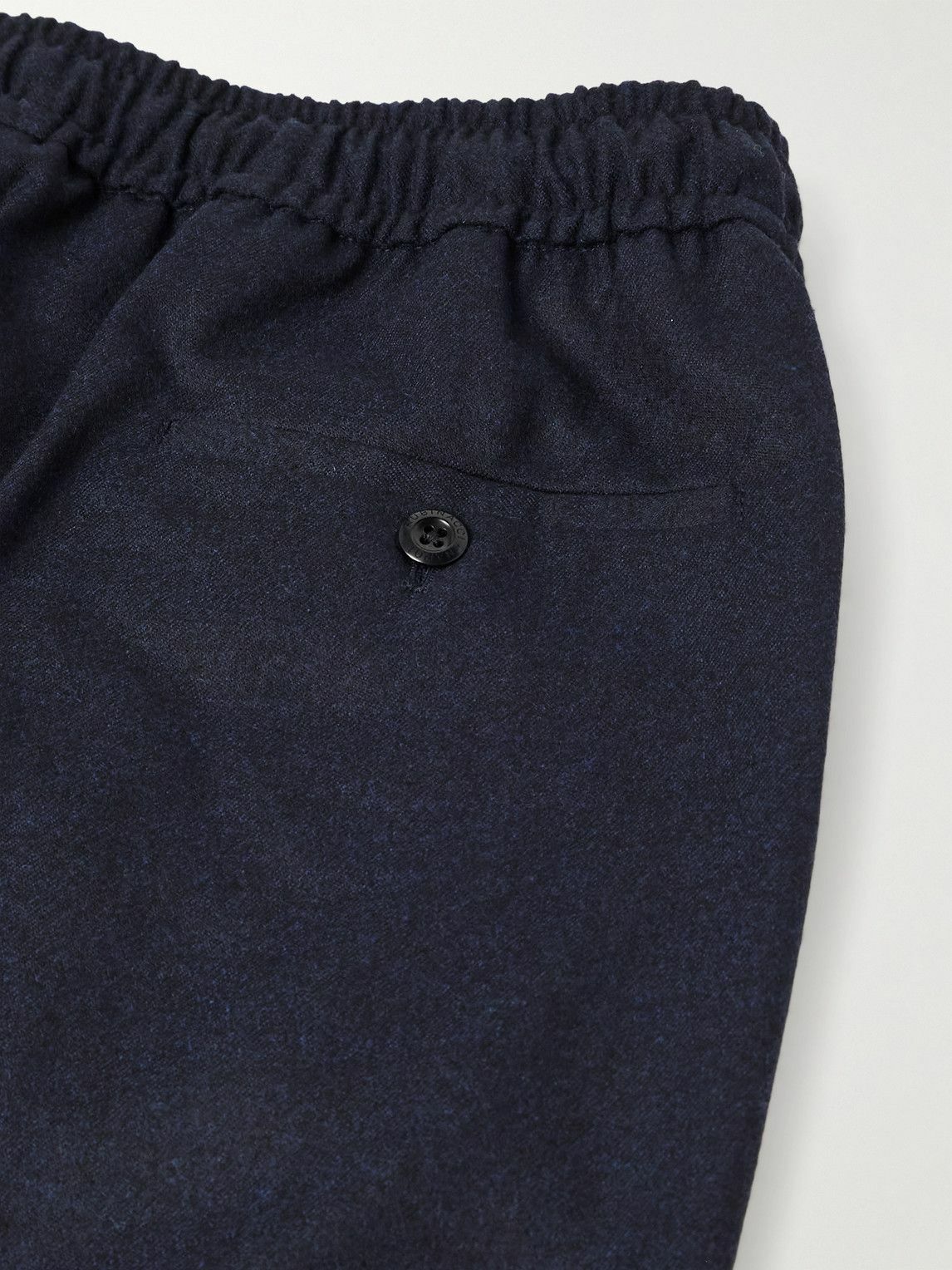 Rubinacci - Leisure Straight-Leg Pleated Wool-Flannel Trousers - Blue