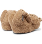 Vetements - Hug Me Bear Cotton, Alpaca and Mohair-Blend Slippers - Neutrals
