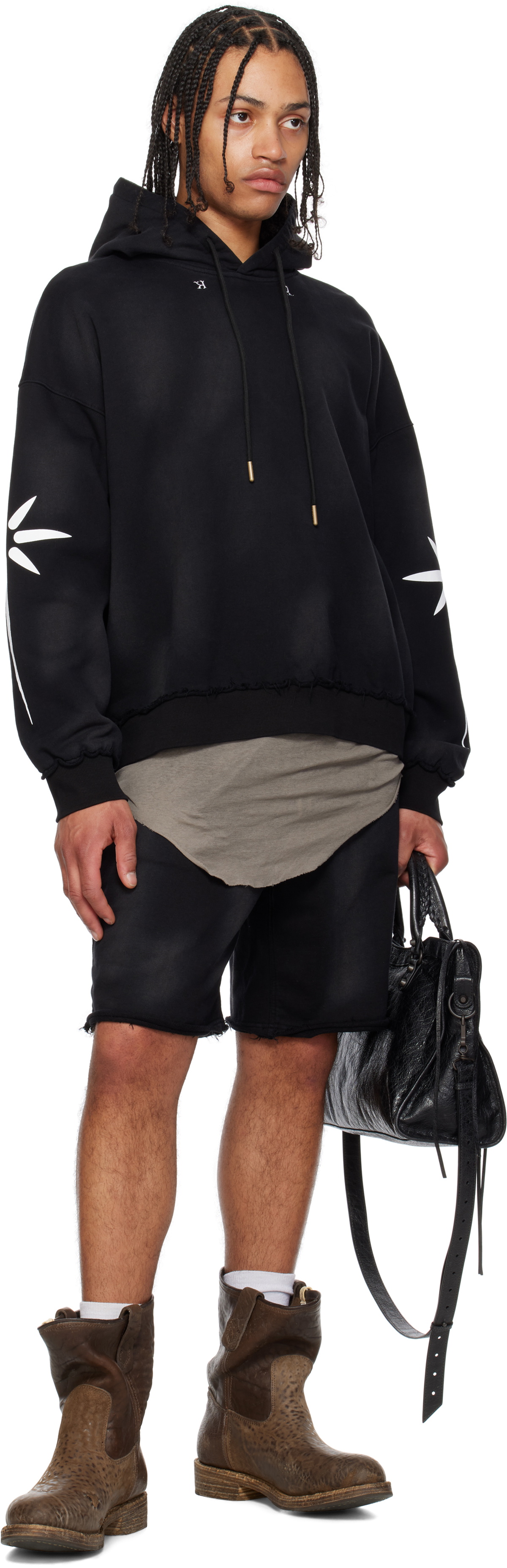 KUSIKOHC Black Origami Hoodie