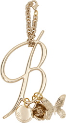 Blumarine Gold Logo Keychain