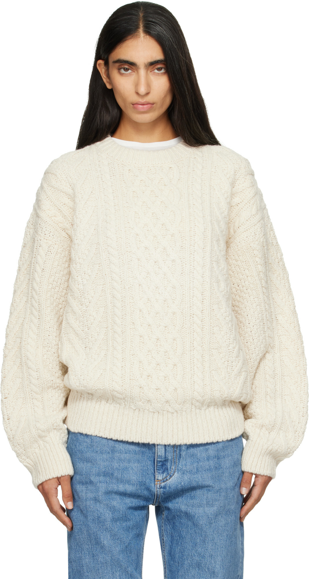 Nothing Written Off-White Petico Cable Knit Sweater