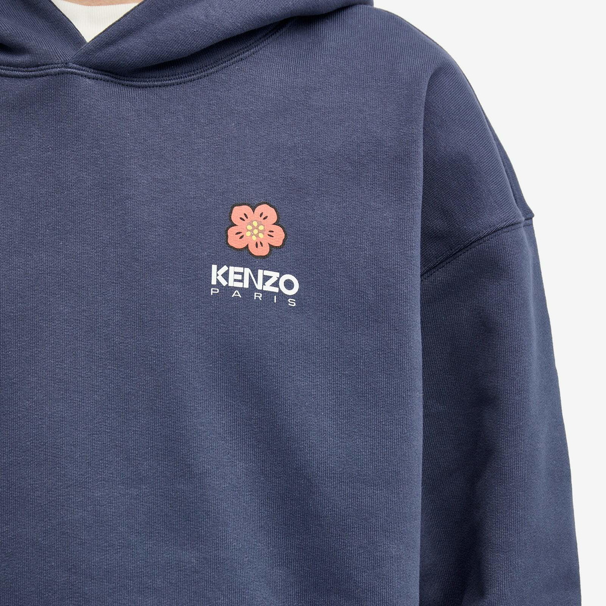 Kenzo Men's Boke Flower Popover Hoody in Midnight Blue Kenzo