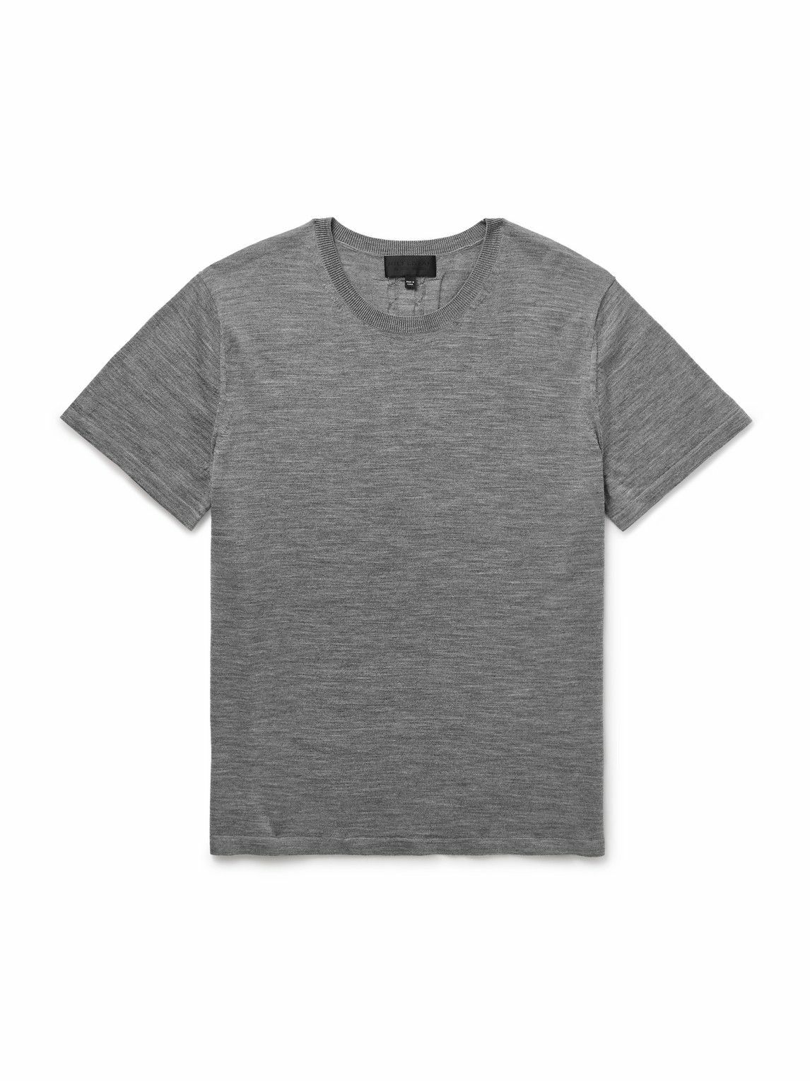 Nili Lotan - Draven Wool T-Shirt - Gray