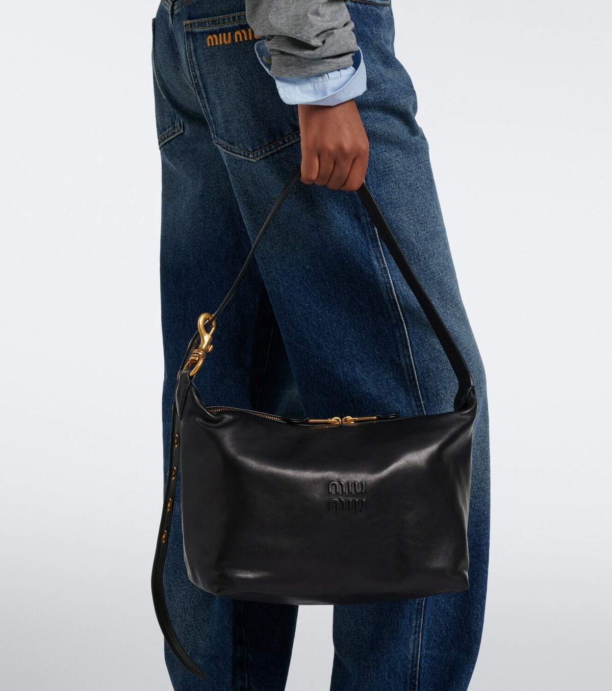 Miu Miu Spirit leather top-handle bag