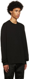 sacai Black Cotton Long Sleeve T-Shirt