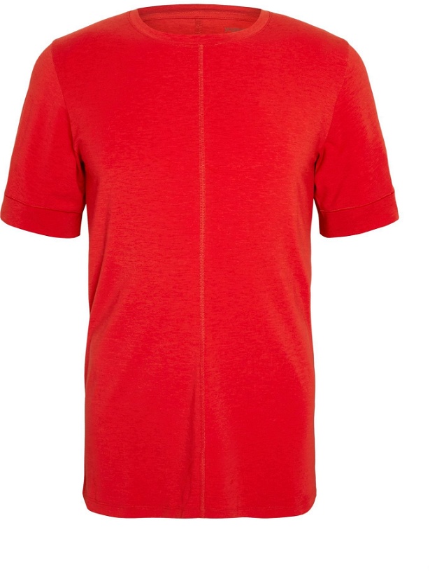 Photo: Nike Training - Slim-Fit Dri-FIT Yoga T-Shirt - Red