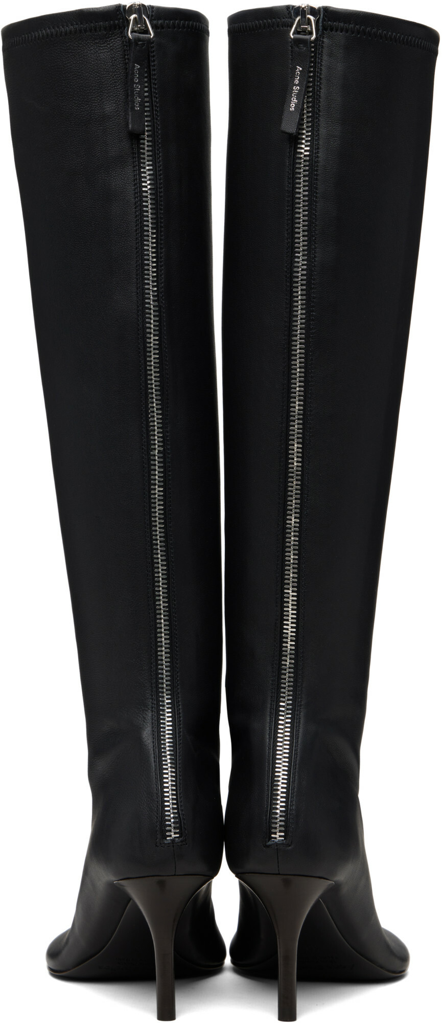 Acne Studios Black High Leather Boots