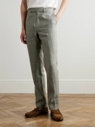 Kingsman - Slim-Fit Linen Suit Trousers - Green